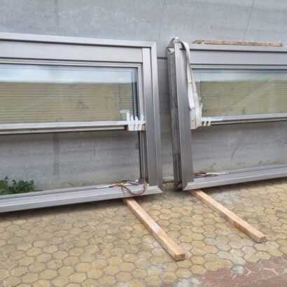 INTALACION DE VENTANAS GUILLOTINA MOTORIZADAS DE ACERO INOXIDABLE DE ICMINOX EN NAVES INDUSTRIALES